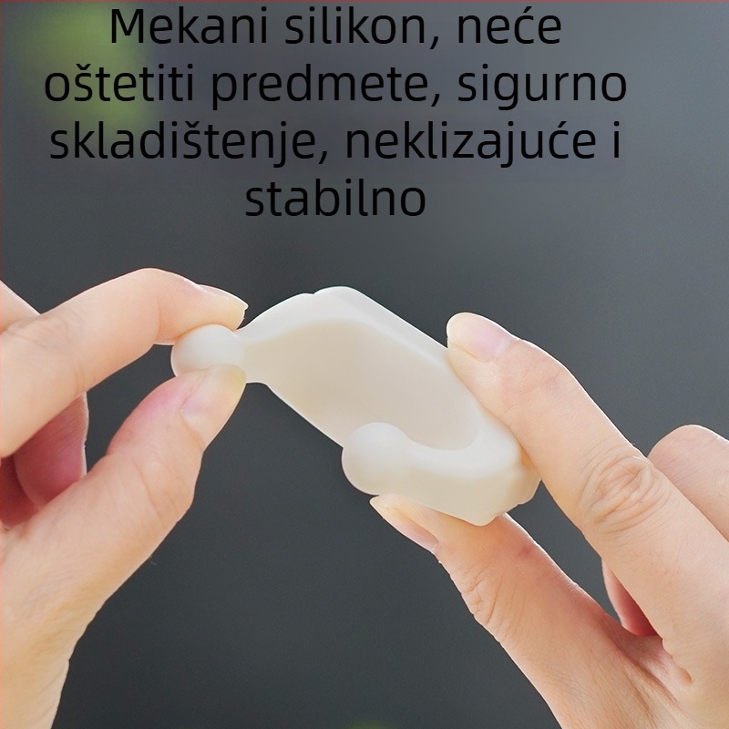 SP silikon bezšivni zidni kukica za organizaciju kablova i klips za kartice