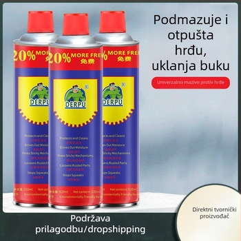 Mazivo za uklanjanje hrđe s metala – za vijke i šarke vrata i prozora; zaštita od hrđe i podmazivanje bicikala