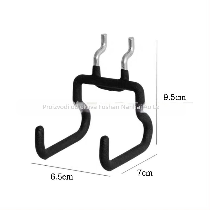 Držač za perforiranu ploču bez bušenja, svjež modern stil, duljina 7 cm, razmak otvora 2,5 cm, za organizaciju iPada