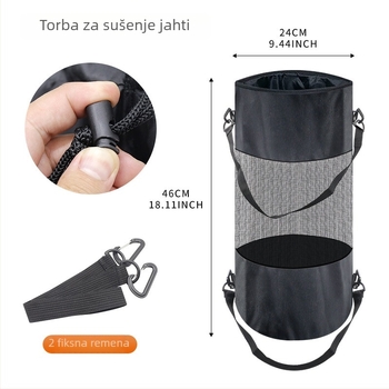 Vanjska torba za odlaganje otpada za brod – cilindrična poliesterska torba za jahtu i kajake