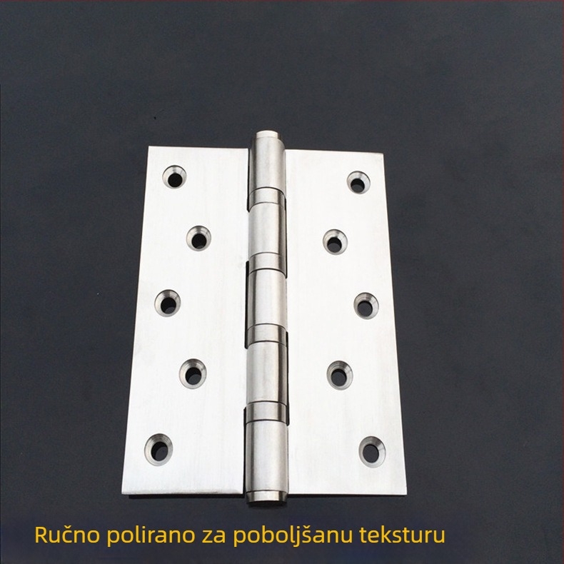Šarka od nehrđajućeg čelika 304 za vrata i prozore, sklopna, teška, 5×3.5×3, za drvena vrata, tih rad