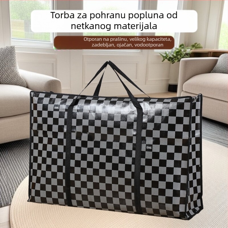 Torba za preseljenje velikog kapaciteta, torba za skladištenje i pakiranje, organizator putovanja, sklopiva torba za putovanje, kubni oblik, od netkanog materijala
