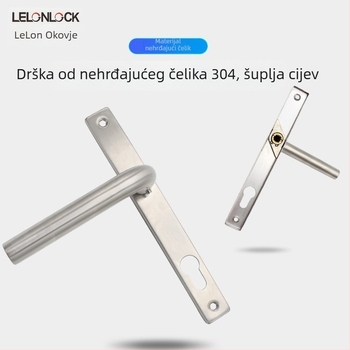 Prilagođeni set brave za vrata od nehrđajućeg čelika s termičkim prekidom aluminija, model 8530, jednopunktni ručni zaključavač za balkonska PVC vrata