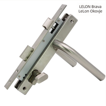 Prilagođeni set brave za vrata od nehrđajućeg čelika s termičkim prekidom aluminija, model 8530, jednopunktni ručni zaključavač za balkonska PVC vrata