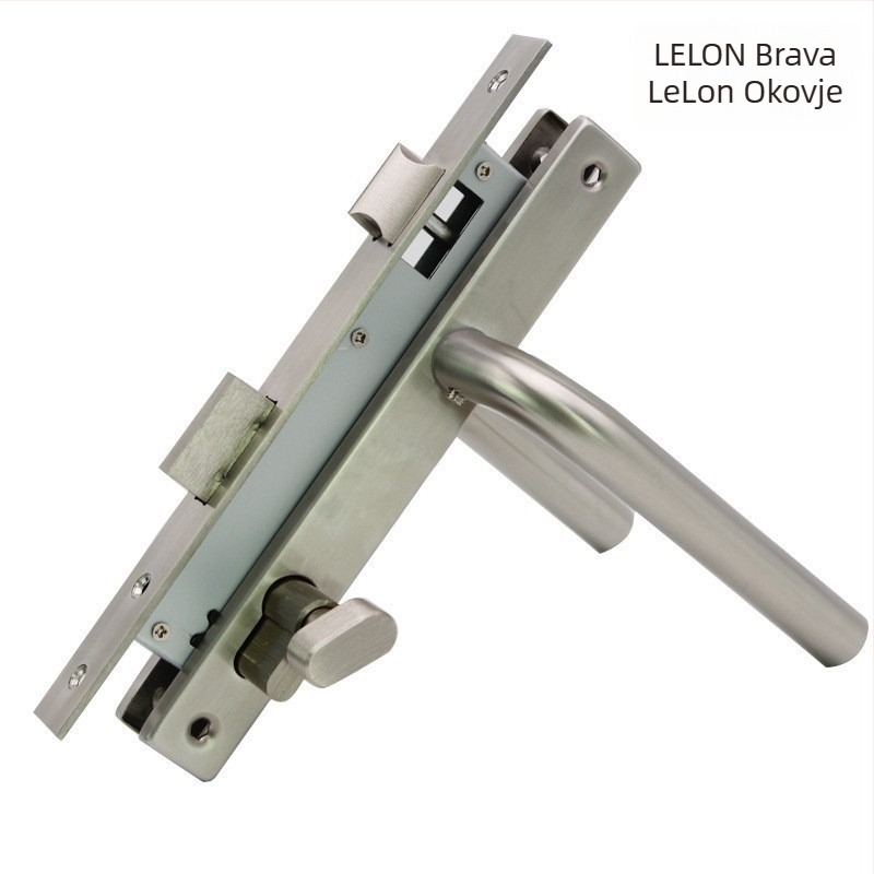 Prilagođeni set brave za vrata od nehrđajućeg čelika s termičkim prekidom aluminija, model 8530, jednopunktni ručni zaključavač za balkonska PVC vrata