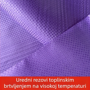 Ljubičasta debela plastična tkanina vrećica s uzorkom zmijske kože i džepnim stilom, čvrsta i izdržljiva za preseljenje i pakiranje