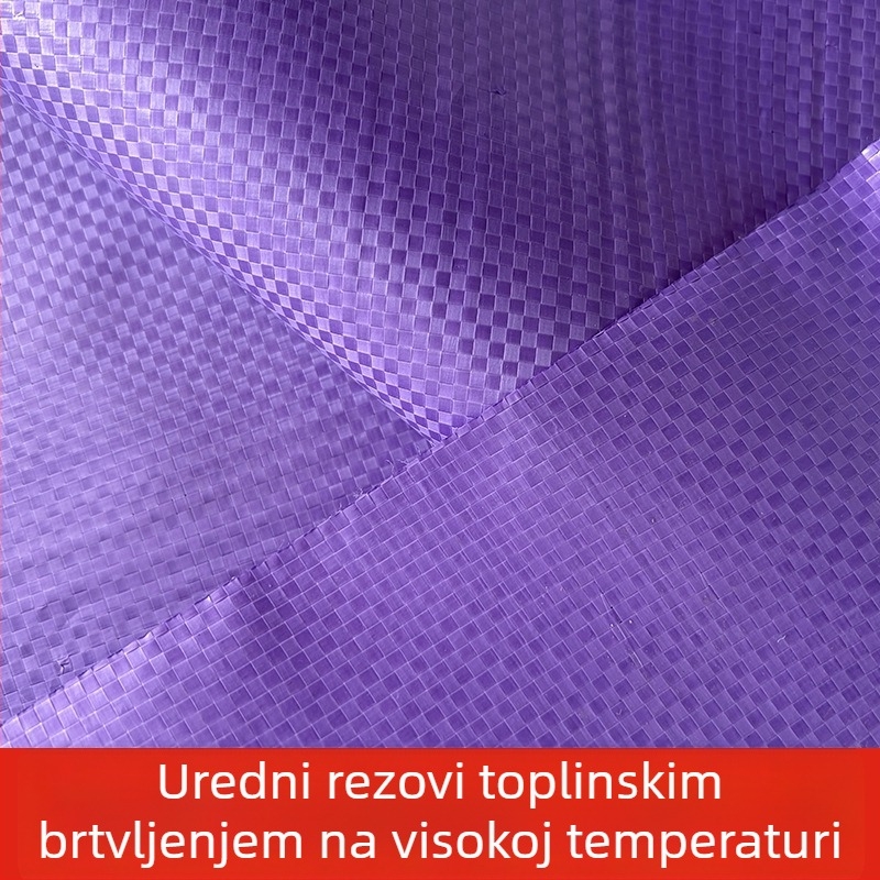 Ljubičasta debela plastična tkanina vrećica s uzorkom zmijske kože i džepnim stilom, čvrsta i izdržljiva za preseljenje i pakiranje