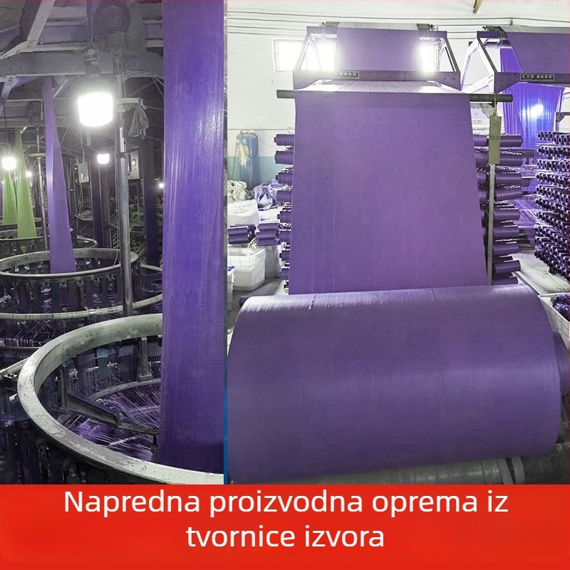 Ljubičasta debela plastična tkanina vrećica s uzorkom zmijske kože i džepnim stilom, čvrsta i izdržljiva za preseljenje i pakiranje