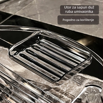 Velika prozirna plastična posuda za pranje s daskom za ribanje – sve-u-jednom višenamenska posuda za pranje