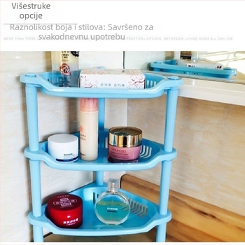 Trostruki trokutasti plastični organizator za kuhinju, kupaonu i kozmetiku