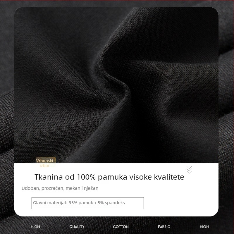 Muške casual hlače od pamuka za proljeće i jesen, široke jogger hlače, sportske hlače, udobne