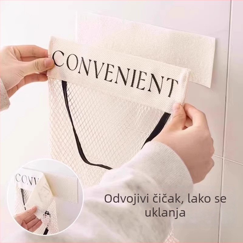 Zidna mreža za pohranu plastičnih vrećica za kuhinju, velika kapaciteta