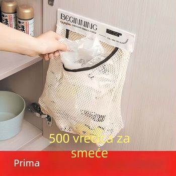 Zidna kuhinjska torba za pohranu s prozračnom mrežicom za plastične vrećice