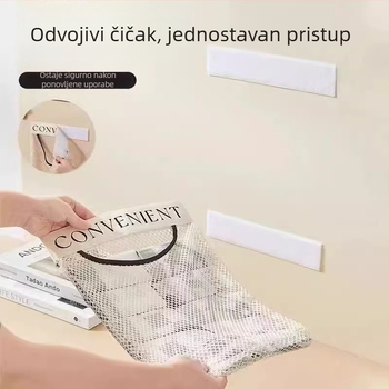 Višenamjenski mrežasti zidni organizator za kuhinjske vrećice za smeće