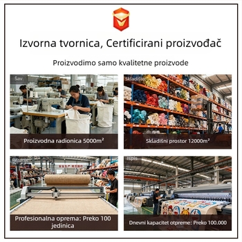 Zidni platneni organizator s 5 pretinaca, japanskog stila, za kućnu upotrebu, džep za telefon.