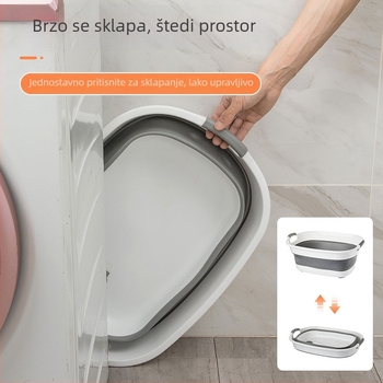 Skopivi debeli otporni dječji ekstra veliki pravokutni plastični kofa za pranje rublja s površinom za ribanje cipela