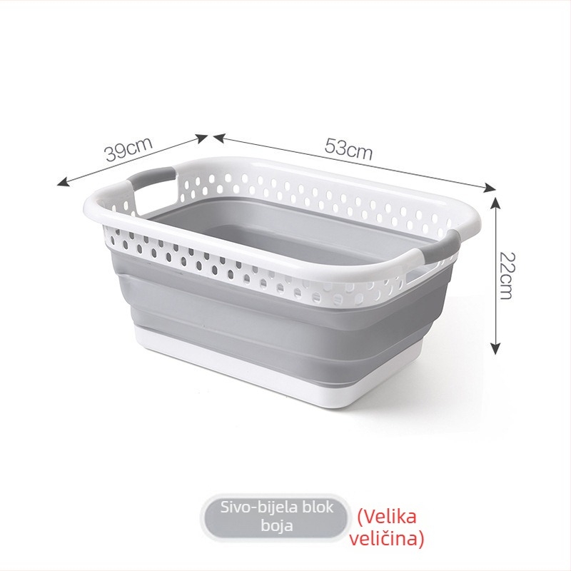 Skopivi debeli otporni dječji ekstra veliki pravokutni plastični kofa za pranje rublja s površinom za ribanje cipela