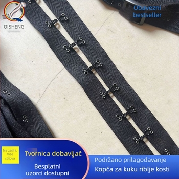 Odjeća dodaci: kopče, trakice od tkanine, pamuk trak s herringbone uzorkom, valovita kopča, užad kopča, kopča za grudnjak