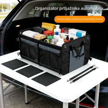 Kutija za skladištenje u prtljažniku automobila, organizator stražnjeg odjeljka, praktičan skup auto-dodataka