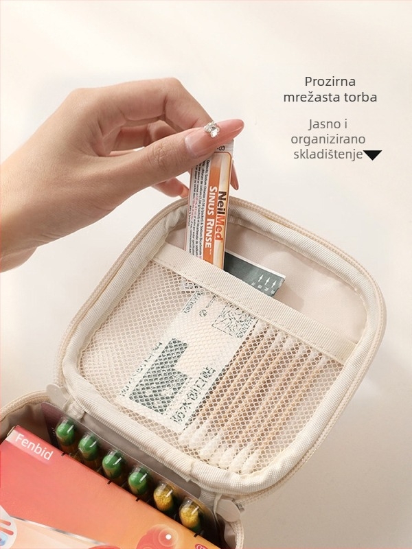 Prijenosni putni medicinski komplet, torba za lijekove s velikim kapacitetom, vanjski komplet za hitne medicinske potrebe