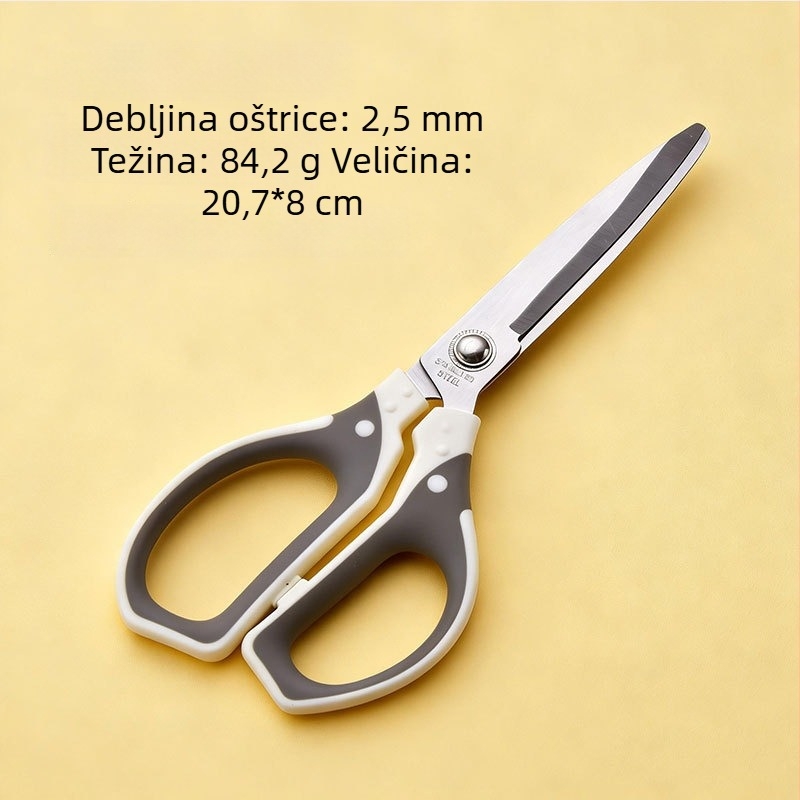 Nerđajuće čelične škare za uredske potrebe i šivanje, debljina oštrice 2,5 mm, velike škare za rezanje konaca