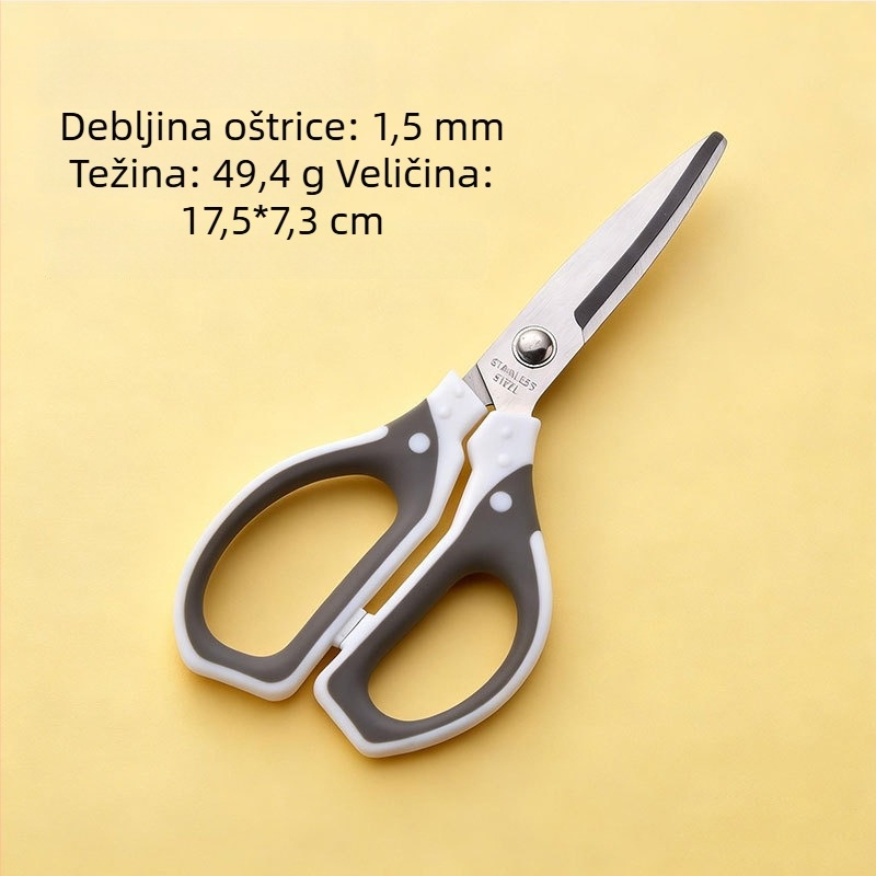 Nerđajuće čelične škare za uredske potrebe i šivanje, debljina oštrice 2,5 mm, velike škare za rezanje konaca