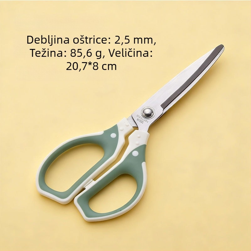 Nerđajuće čelične škare za uredske potrebe i šivanje, debljina oštrice 2,5 mm, velike škare za rezanje konaca