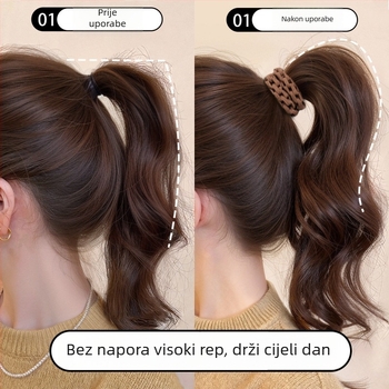 Debeli, izdržljivi gumeni za kosu za žene, visoke elastičnosti, model 2026, pogodna za visoku repu i dodatak za kosu