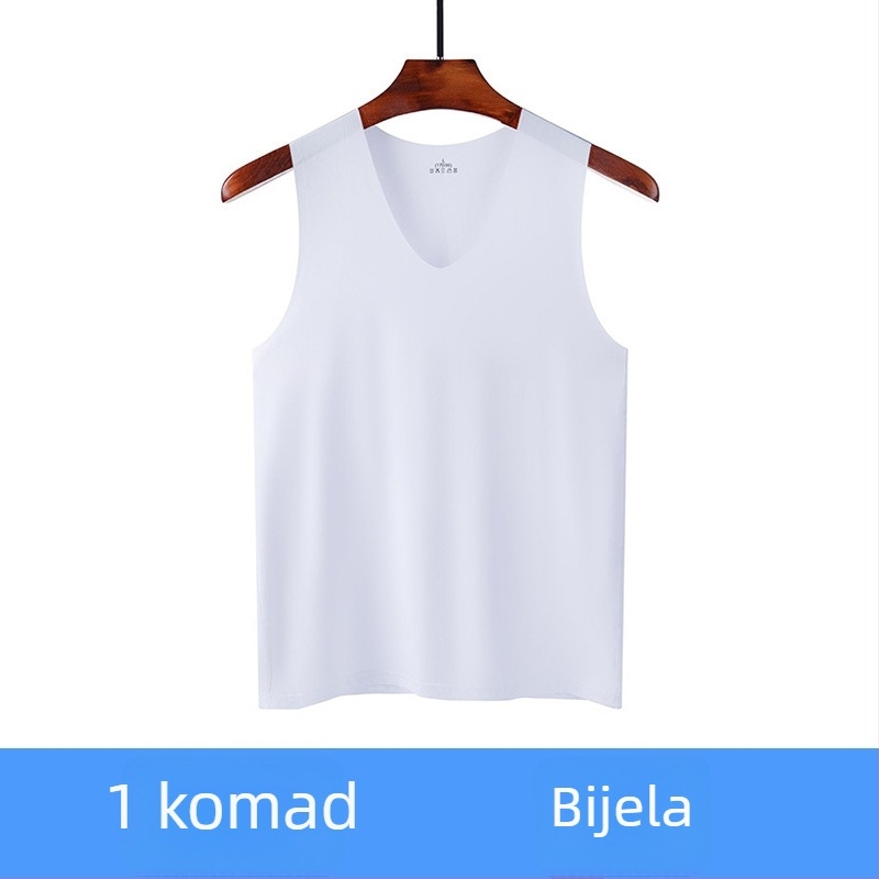 Bešiv muški ice silk vest za ljeto – tanak bez rukava donji top za sport i fitness
