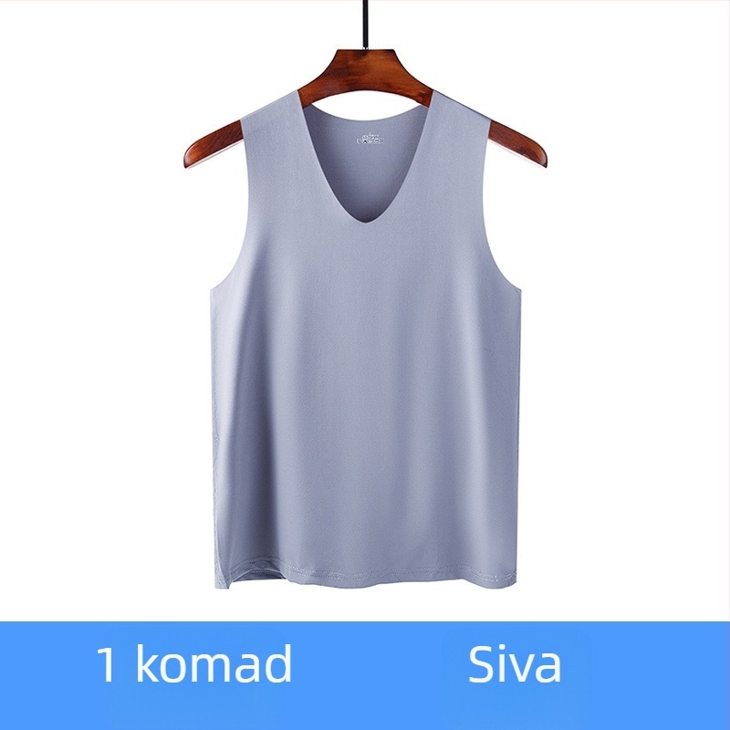 Bešiv muški ice silk vest za ljeto – tanak bez rukava donji top za sport i fitness
