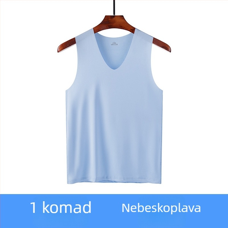 Bešiv muški ice silk vest za ljeto – tanak bez rukava donji top za sport i fitness