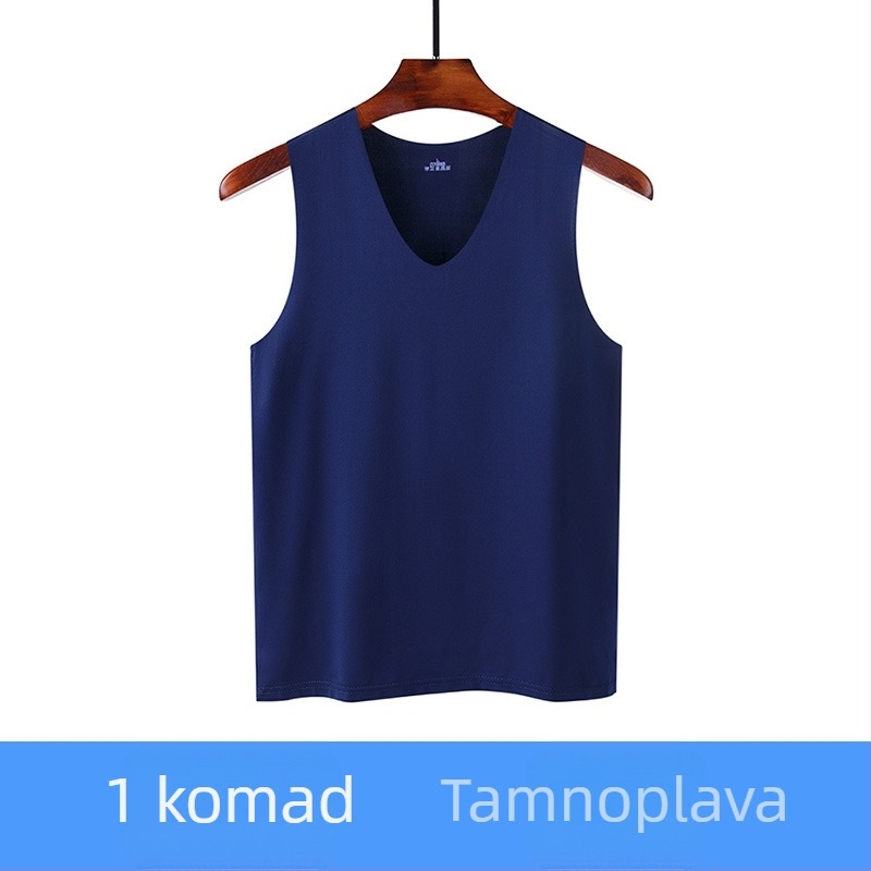 Bešiv muški ice silk vest za ljeto – tanak bez rukava donji top za sport i fitness