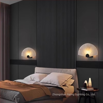 Stenska lampa od prirodnog mramora, potpuno bakrena, u stilu Novokineskog, za dnevni boravak, spavaću sobu, radni prostor, prijemnu i čajanu.