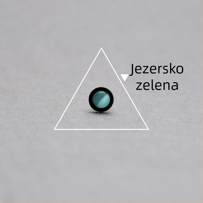Naušnice s mačjim okom, postriebrene, ručna izrada, crne kružne naušnice, unisex, svestrane