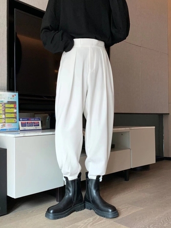 2026 proljeće-ljeto muške hlače s Velcro kopčanjem, jednobojne, harém kroj