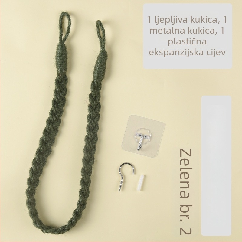 Ručne upleteni konopni kaiševi za zavjese, dekorativni dodaci za zavjese, suptilan kućni dekor