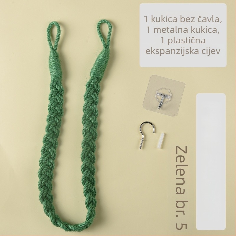 Ručne upleteni konopni kaiševi za zavjese, dekorativni dodaci za zavjese, suptilan kućni dekor