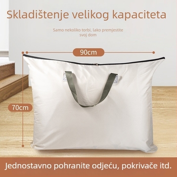 Torba za skladištenje velikog kapaciteta za odlaganje odjeće i ćebadi, pogodna za preseljenje i početak školske godine, otporna na prašinu