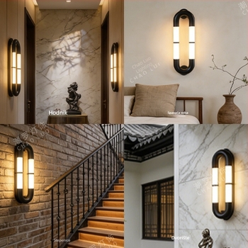 Zidna lampa od mramora s LED-om, u francuskom stilu, za hotelske hodnike, foyer i dnevni boravak