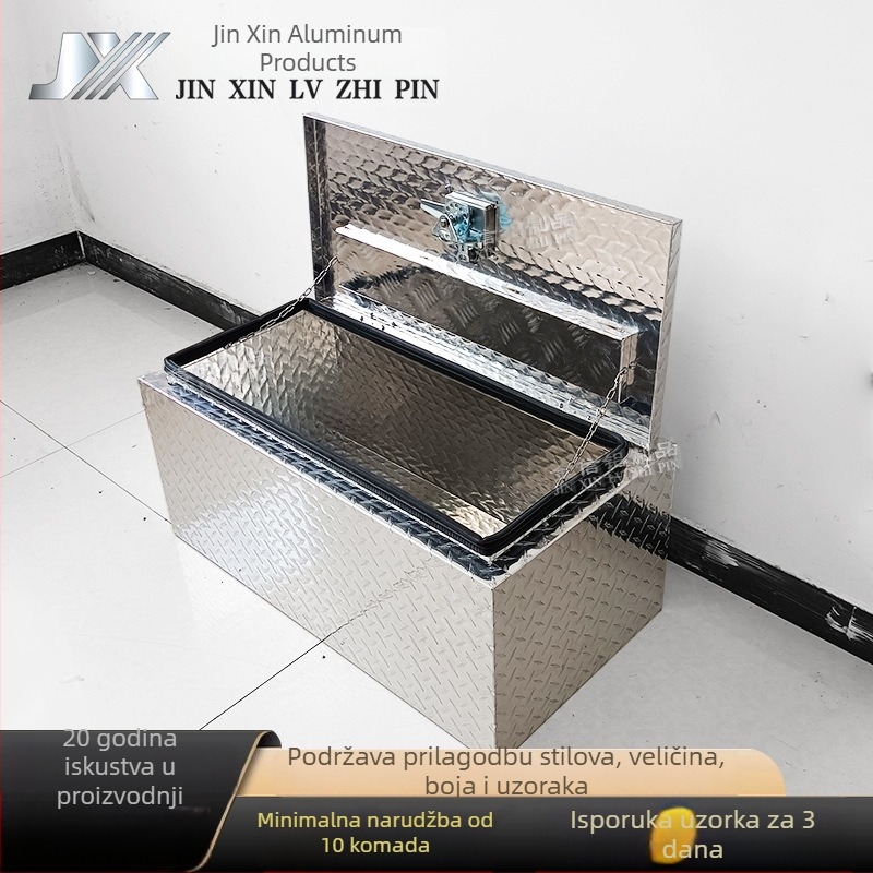 Aluminijska kutija za alat od aluminijske legure, kutija za pohranu za održavanje strojeva, kutija za pohranu za pickup