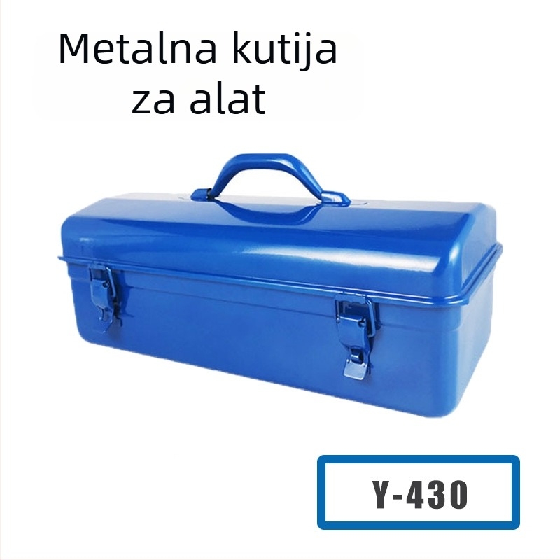 Metalna kutija za alat, prijenosna višenamjenska kutija za alate za auto i dom, velike/srednje/male veličine