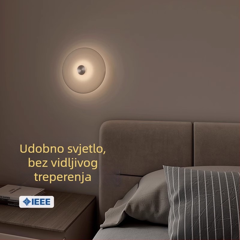 LED zidna svjetiljka za spavaću sobu – luksuzna, kreativna viseća svjetiljka s povlačnim prstenom, moderni minimalistički dizajn