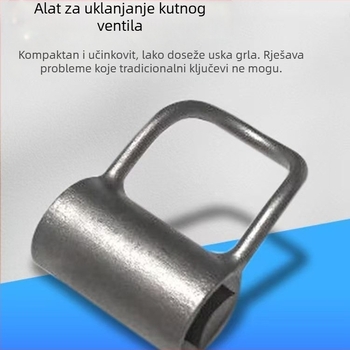 Nova kompaktna kutna ključa ventila za uske prostore – demontaža i montaža kupaonskog ventila – univerzalni ručni alat s četiri do šest točaka