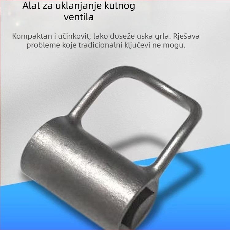 Nova kompaktna kutna ključa ventila za uske prostore – demontaža i montaža kupaonskog ventila – univerzalni ručni alat s četiri do šest točaka