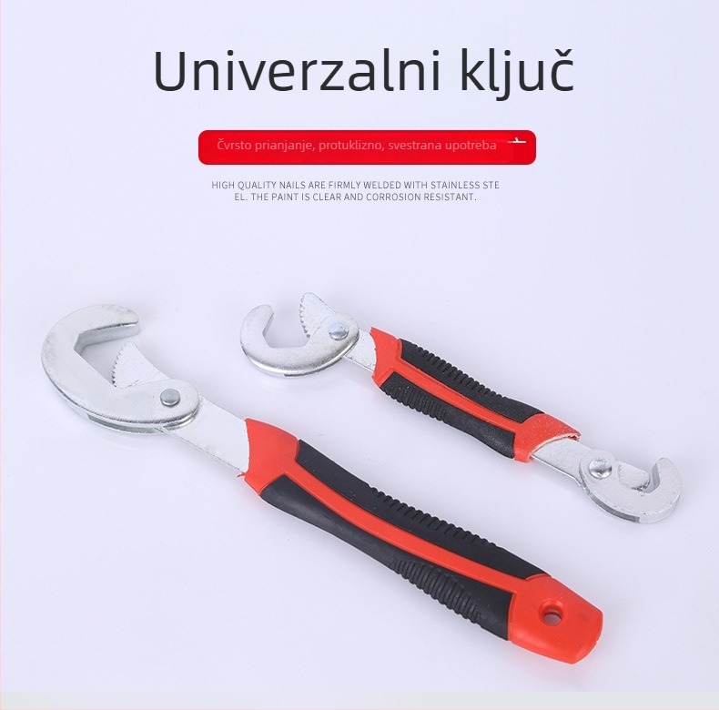 Univerzalni ključ i podesive kliješta za cijevi — višenamjenski set