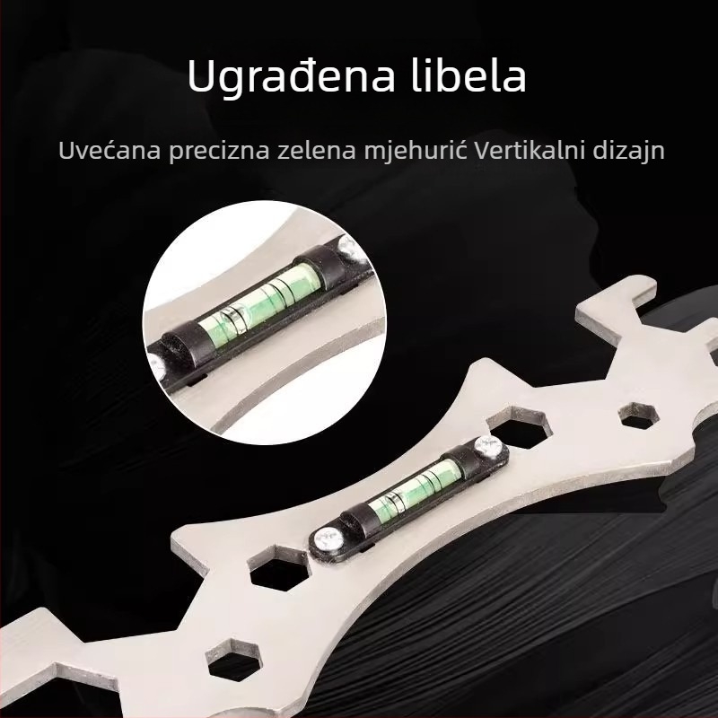 Premium montaža tuša: višenamjenski kupaonski ključ za miješanje i razinu tuša