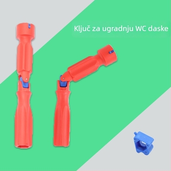 Ključ za demontažu WC školjke i alat za fiksiranje vijaka za ugradnju i popravak