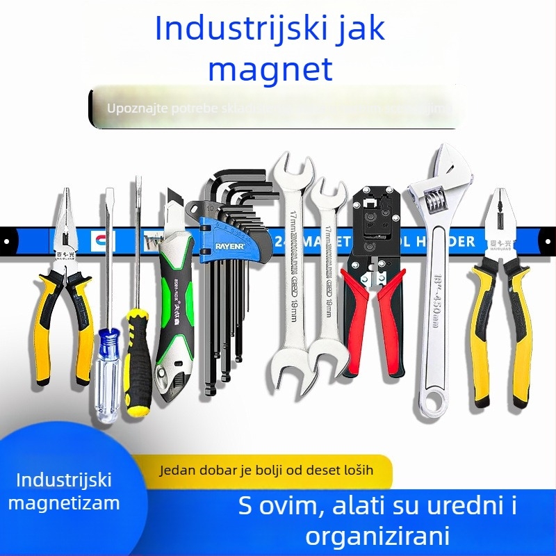 Snažni magnetski stalak za alate s magnetskom vješalicom