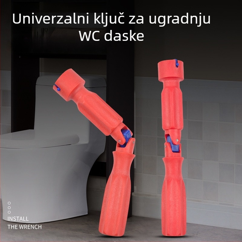 Poseban ključ za demontažu kućnog WC sjedala i učvršćivanje vijaka poklopca – alat za ugradnju i održavanje