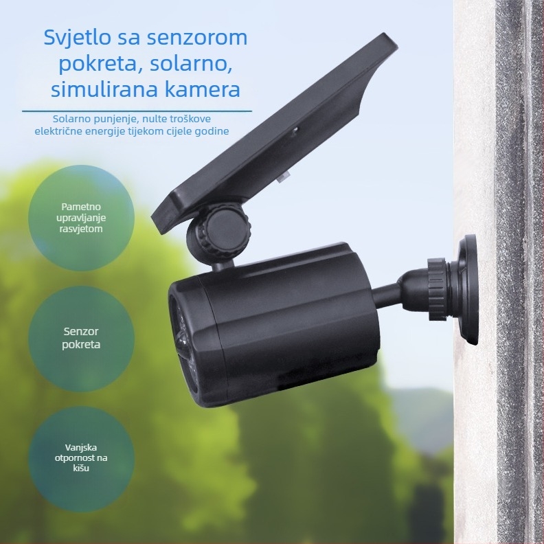 Nova solarna vanjska dvorišna viseća svjetiljka s dizajnom kamere i IR senzorom pokreta za kućnu upotrebu